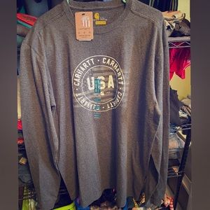 Gray carhartt long sleeve shirt